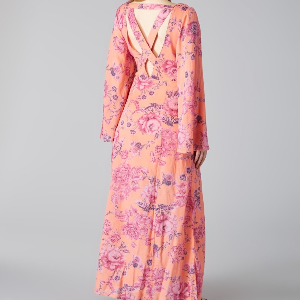 Free People NWT Maxi open back dress - Picture 2 of 2